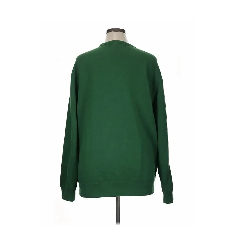 Polo Ralph Lauren Dark Green Orange CORDUROY LOGO Sweatshirt Men's XL PONY